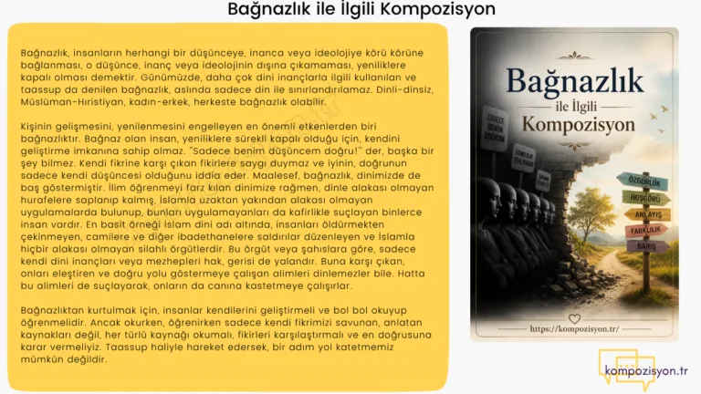 Bagnazlik İle İlgili Kompozisyon