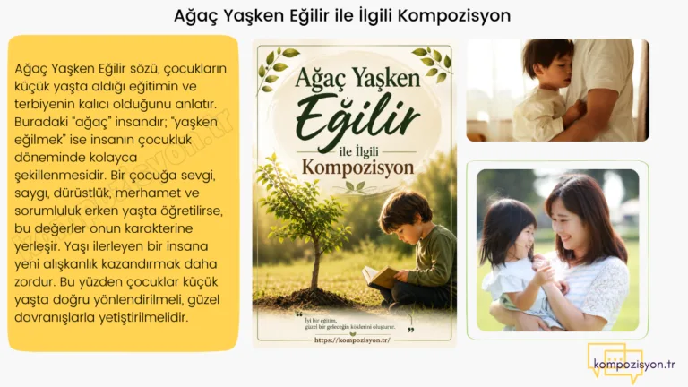 Agac Yasken Egilir İle İlgili Kompozisyon Ornegi
