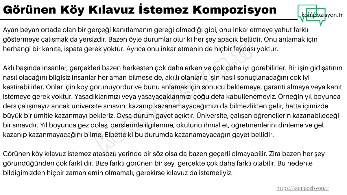 gorunen koy kilavuz istemez kompozisyon