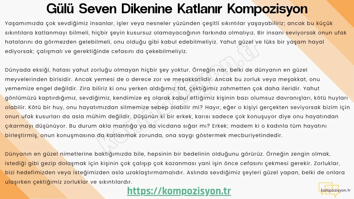 gulu seven dikenine katlanir kompozisyon