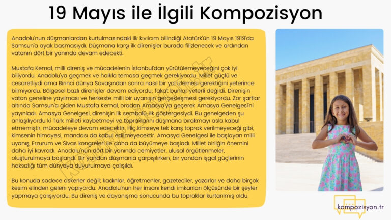 19 mayis ile ilgili kompozisyon