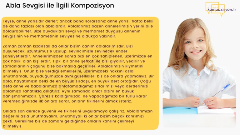 Abla Sevgisi İle İlgili Kompozisyon
