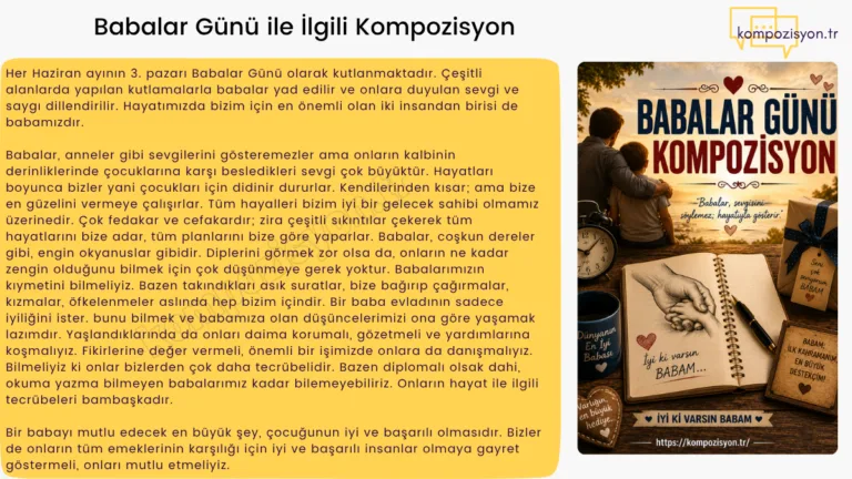 Babalar Gunu İle İlgili Kompozisyon