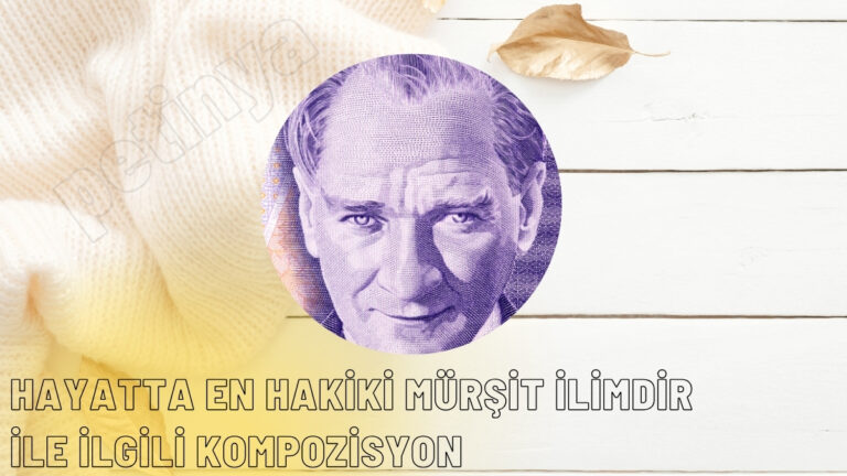 hayatta en hakiki mursit ilimdir kompozisyon