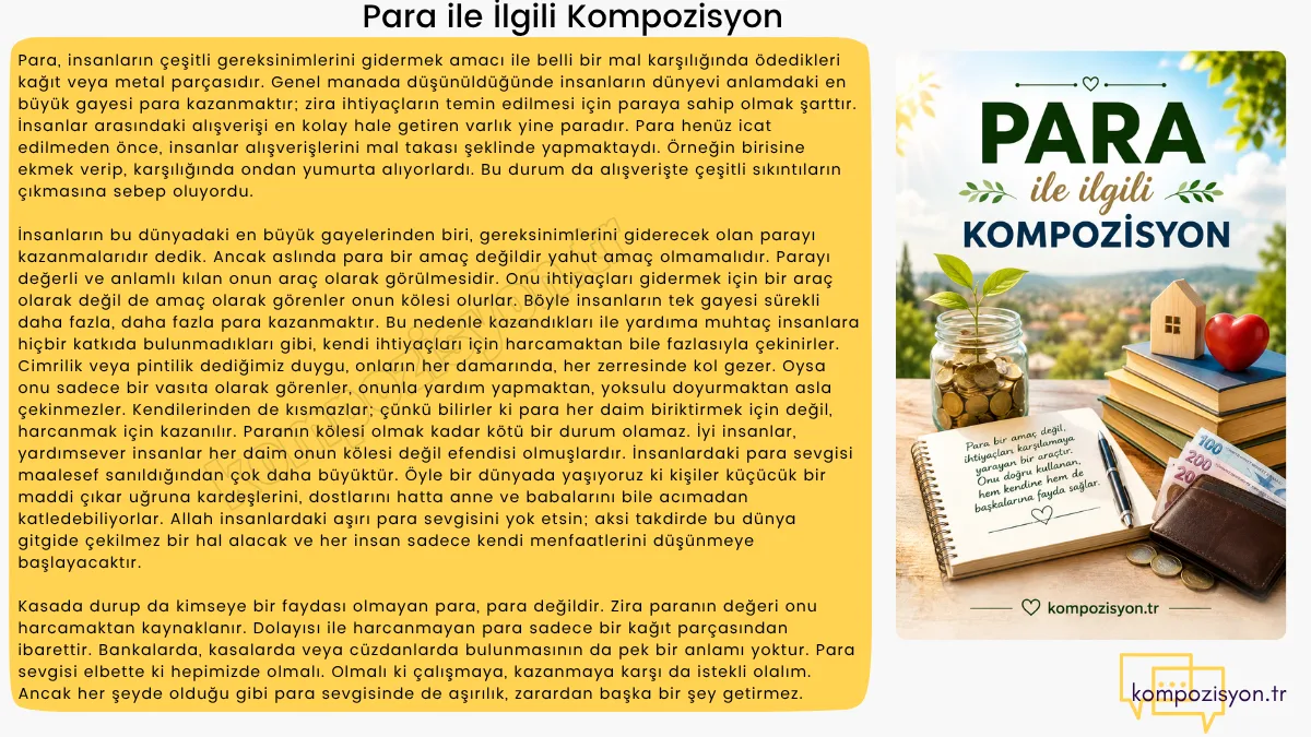 Para İle İlgili Kompozisyon