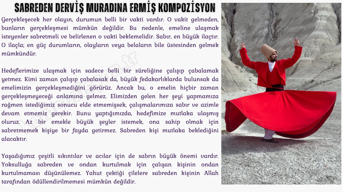 Sabreden Dervis Muradina Ermis Kompozisyon