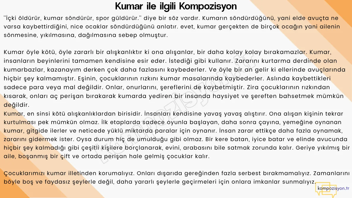 kumar ile ilgili kompozisyon