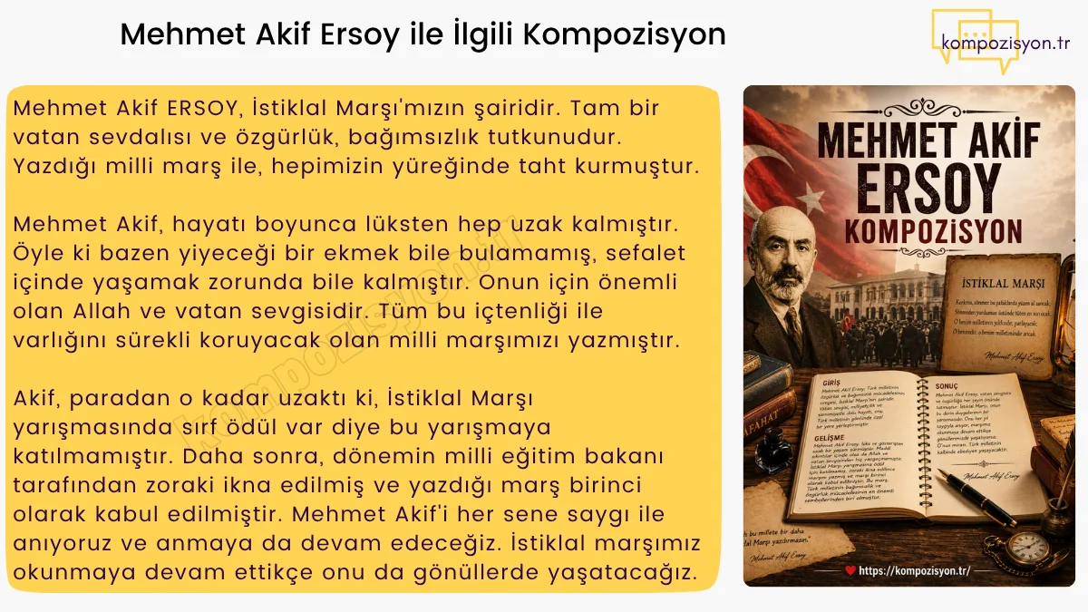 Mehmet Akif Ersoy İle İlgili Kompozisyon