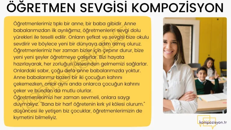 ogretmen sevgisi ile ilgili kompozisyon