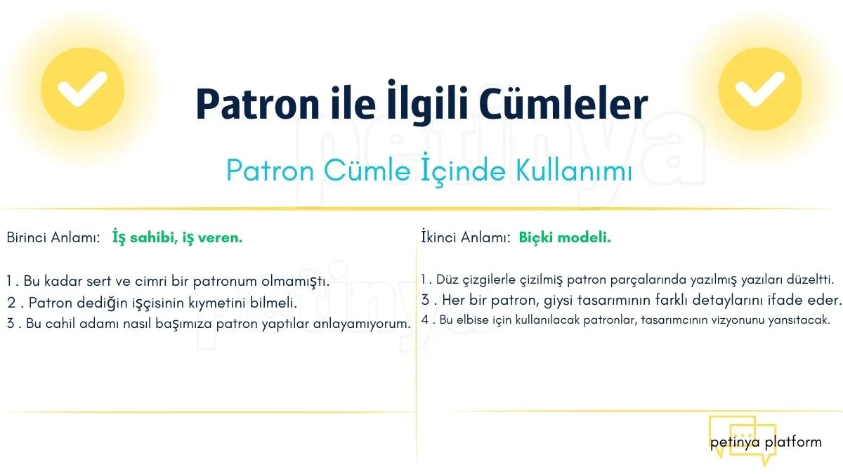 patron ile ilgili cumleler patron ile ilgili cumleler