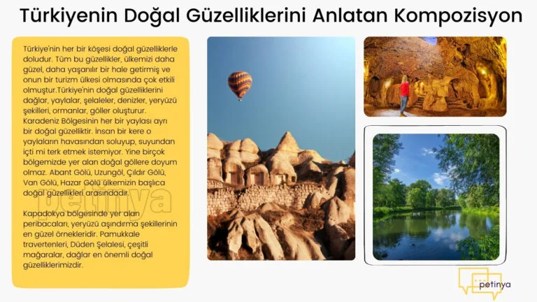 turkiyenin dogal guzelliklerini anlatan kompozisyon