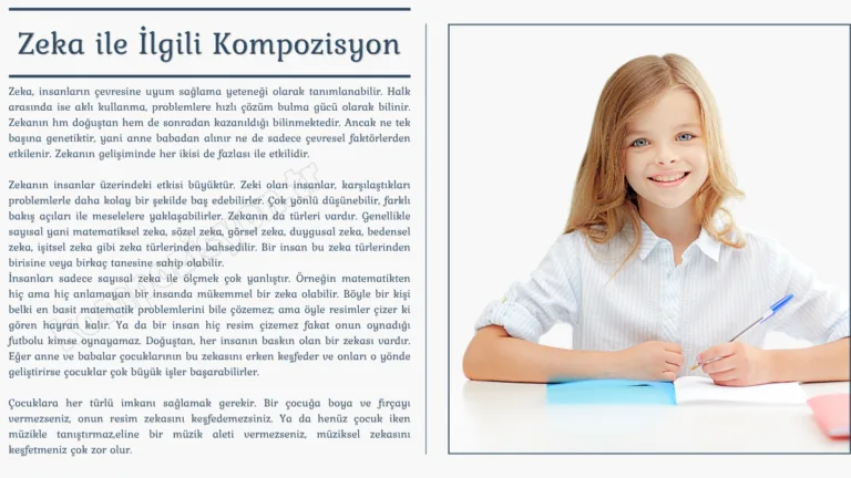 Zeka İle İlgili Kompozisyon
