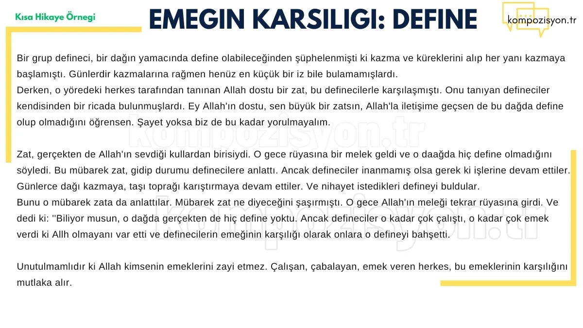 kisa hikaye ornekleri emegin karsiligi define kisa hikaye ornekleri emegin karsiligi define