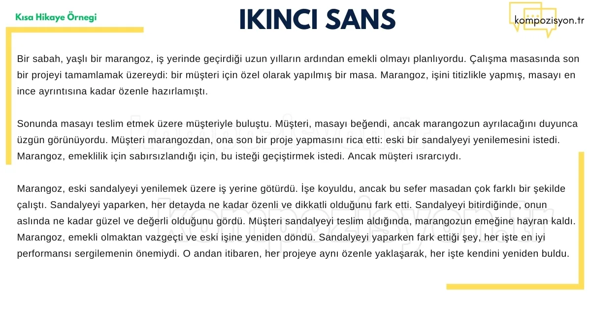 kisa hikaye ornekleri ikinci sans kisa hikaye ornekleri ikinci sans
