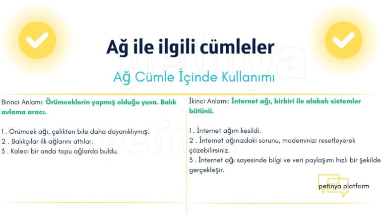ag kelimesi ile ilgili cumleler