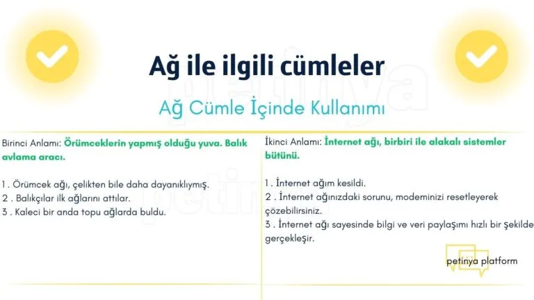 ag kelimesi ile ilgili cumleler