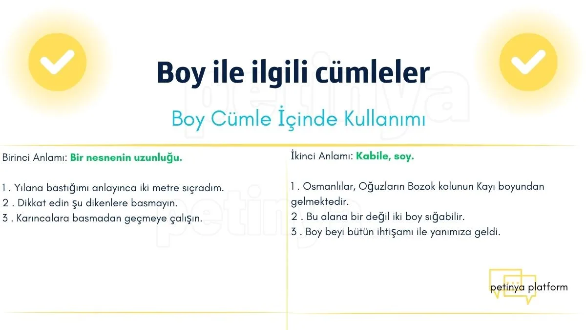 boy kelimesi ile ilgili cumleler