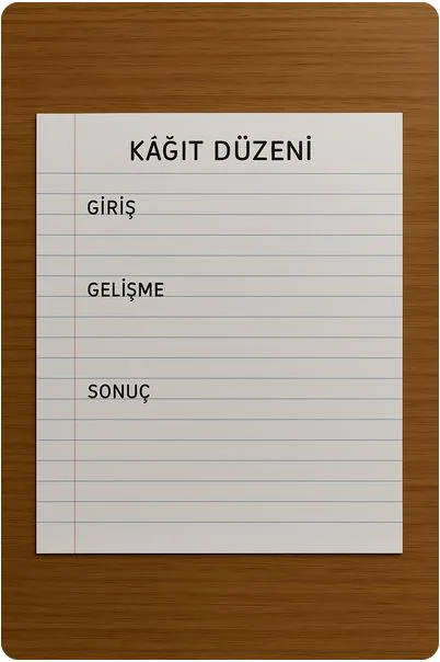 kompozisyon nasil yazilir kagit duzeni