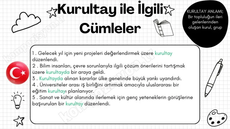 kurultay ile ilgili cumleler