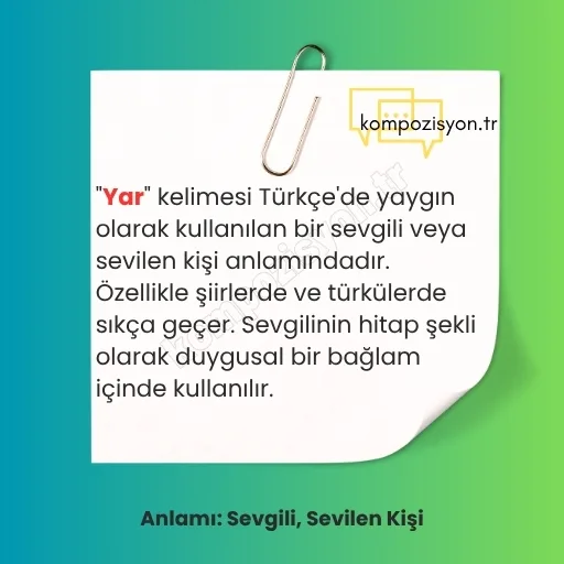 yar anlami 1