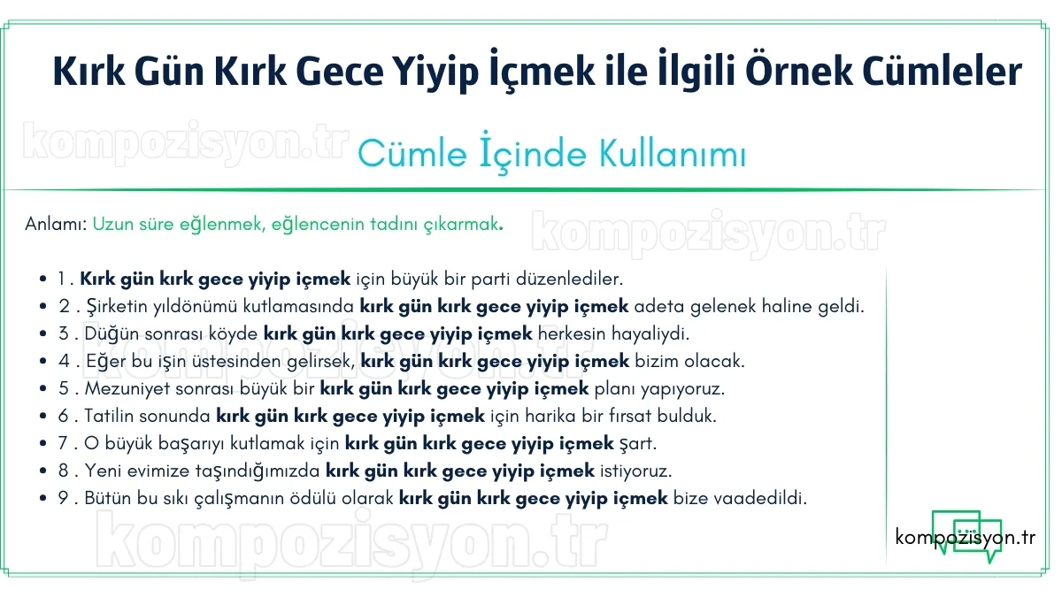 kirk gun kirk gece yiyip icmek kelimesi ile ilgili cumleler kirk gun kirk gece yiyip icmek kelimesi ile ilgili cumleler
