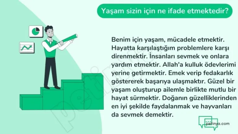 yasam sizin icin ne ifade etmektedir