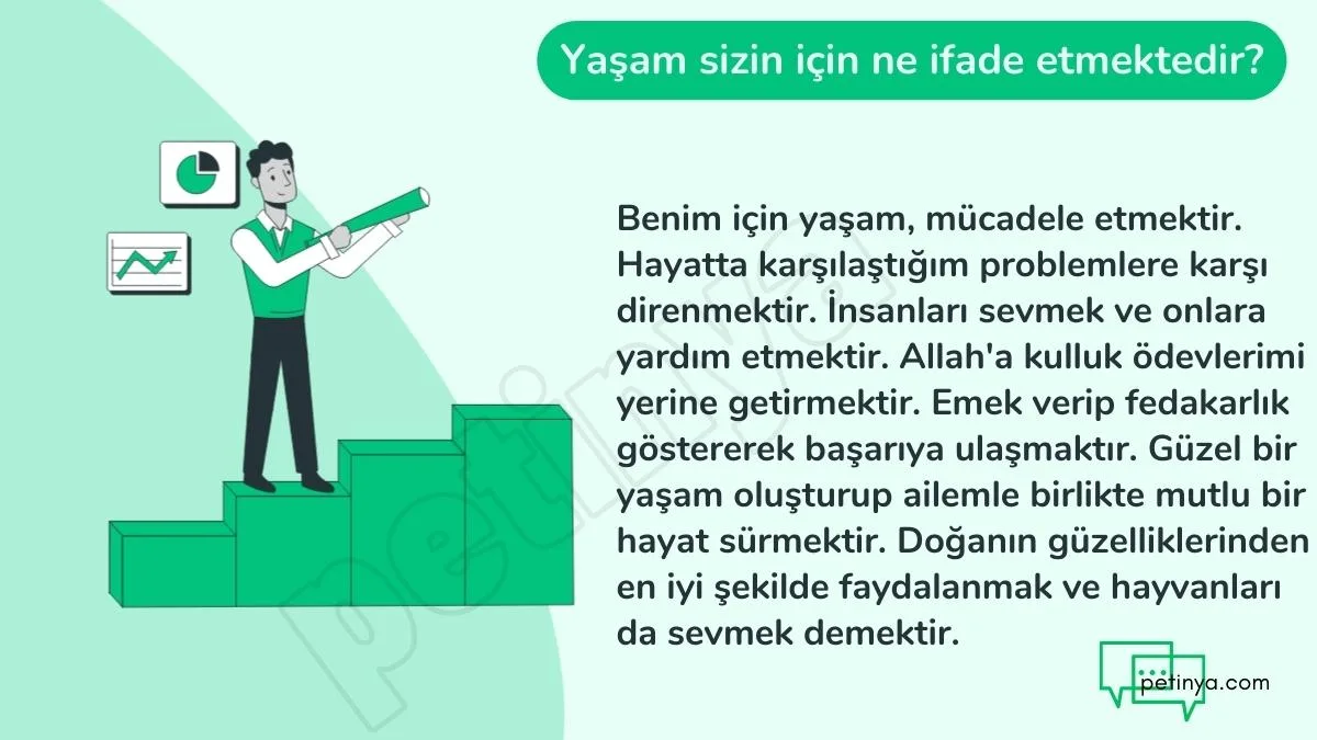 yasam sizin icin ne ifade etmektedir