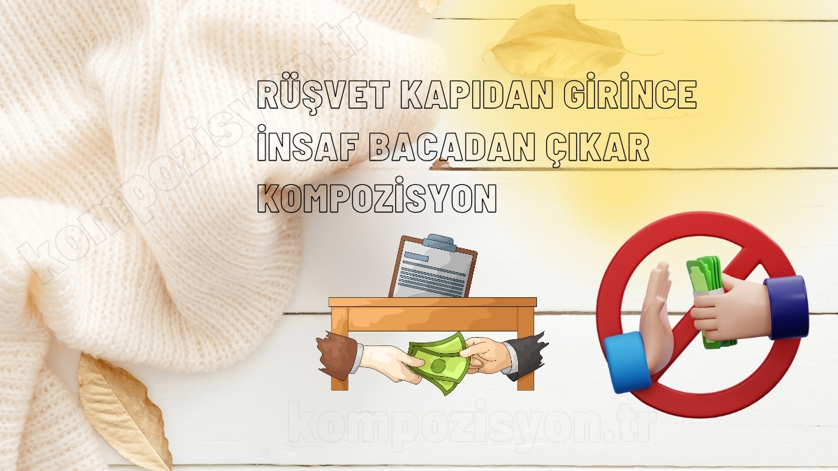 rusvet kapidan girince insaf bacadan cikar ile ilgili kompozisyon