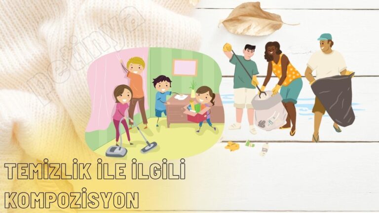 temizlik ile ilgili kompozisyon